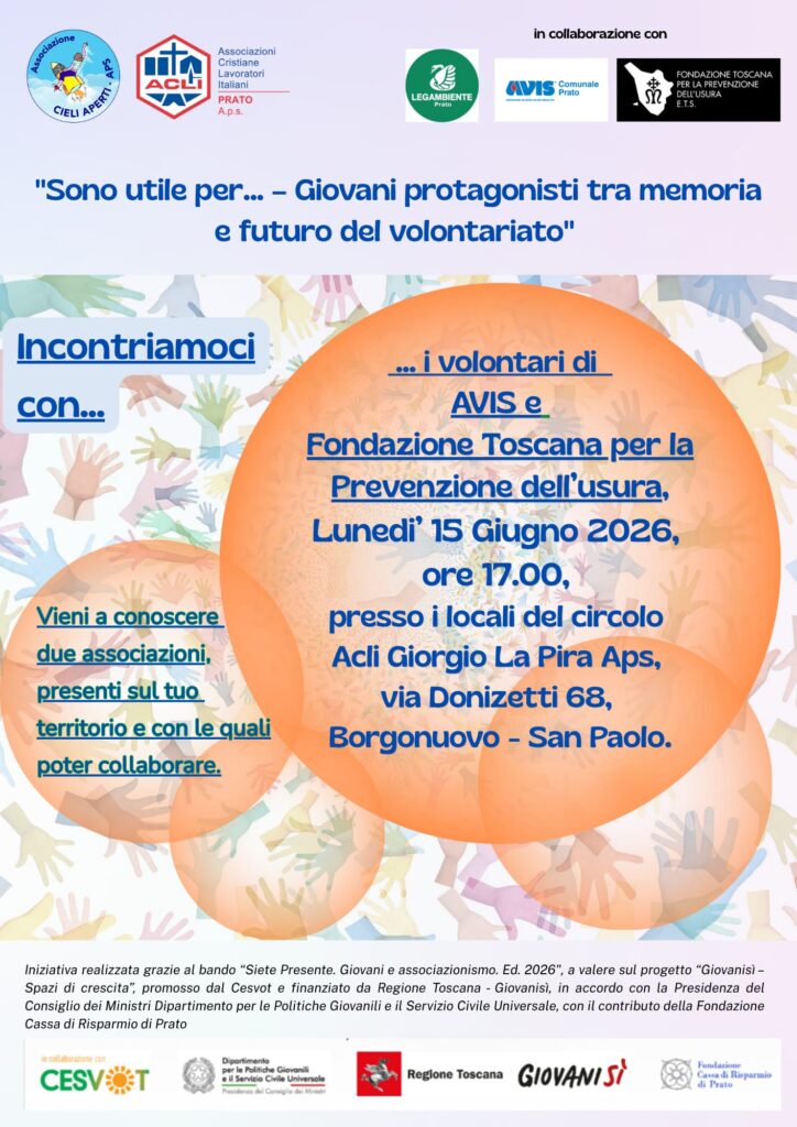 Giovani e volontariato: incontriamoci!
